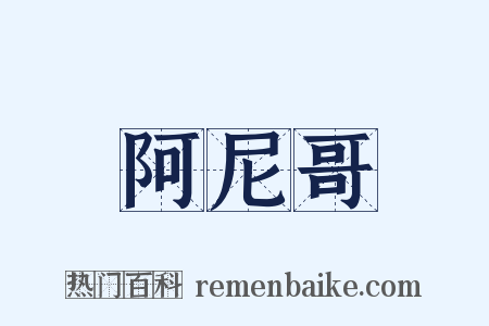 阿尼哥是什么意思的图片